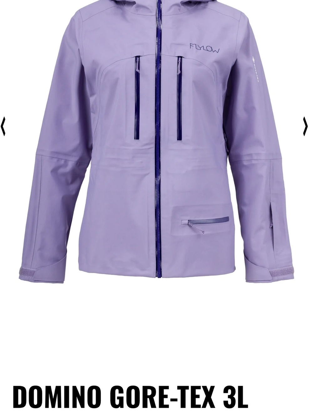 Flylow women’s  Black Ski Jacket - Waterproof Hooded Shell - Picture 5 of 5